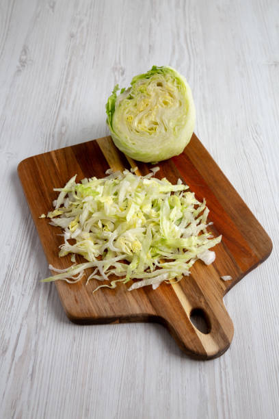 istock Raw Organic Cut Up Iceberg Lettuce Ready to Eat 2159850532