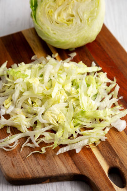 istock Raw Organic Cut Up Iceberg Lettuce Ready to Eat 2159850586