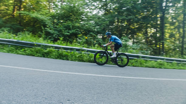 istock Male road cyclist during a race 2159855484