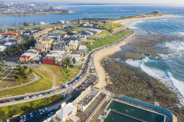 istock Aerial View Nobbys Beach - Newcastle Australia 2159864678