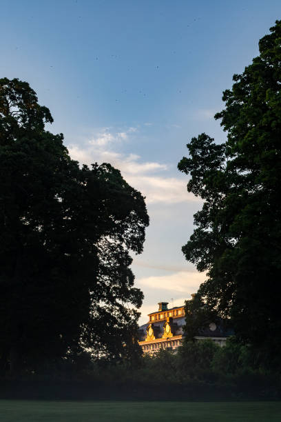 Stockholm, Sweden June 19, 2024 An early morning view of the Drottningholm Palace.