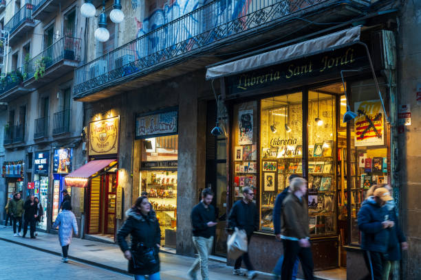 Florence, Italy - 03 05 2023: Music store showcase in Florence, Italy