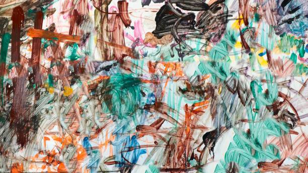 istock Wall painted by children 2159879844
