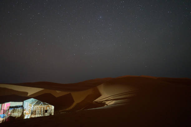 istock night photo at a wild camp 2159893352