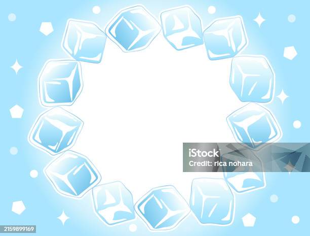 Ice Square Frame Cool Ice Frame Stock Illustration - Download Image Now - Beauty, Blank ...