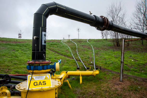 istock Gas, pipeline. Production and distribution pipes. 2159903806