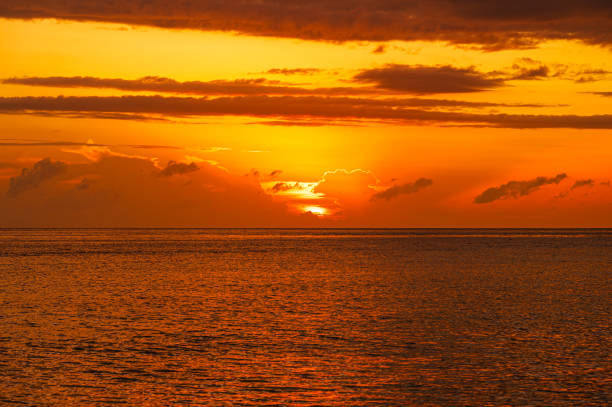 istock Beautiful sunset over the sea 2159904154