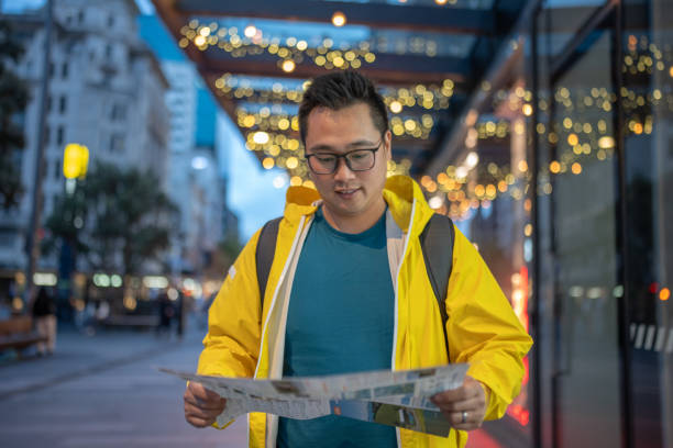 istock Solo Male Exploring City at Night 2159906808