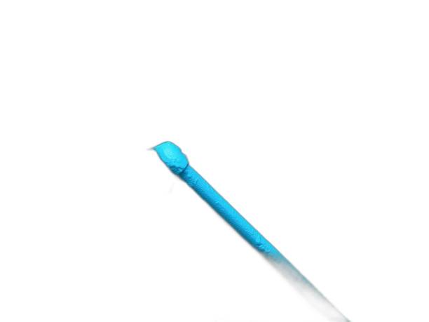 istock there is a blue pen that is sitting on a white surface. 2159907296