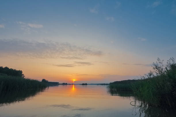 istock Sunset over the lake 2159907359