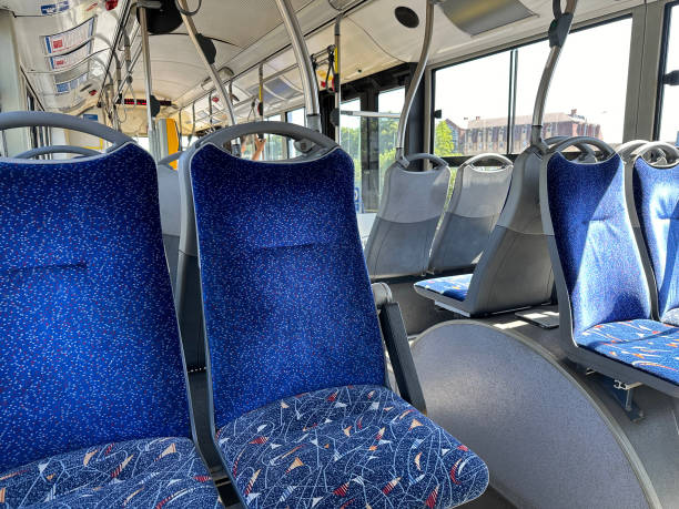 istock Seats of the trolley bus 2159908053