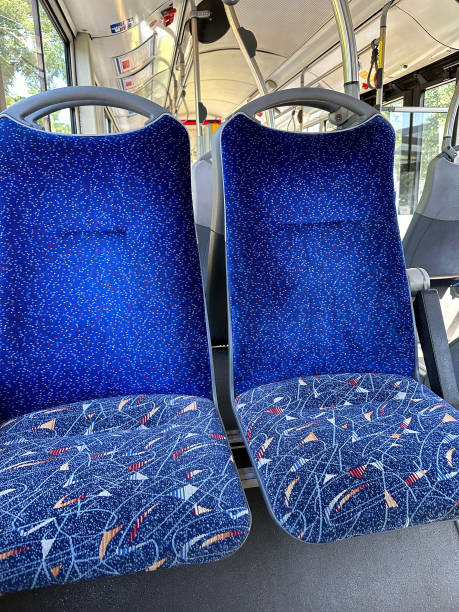 istock Seats of the trolley bus 2159908057