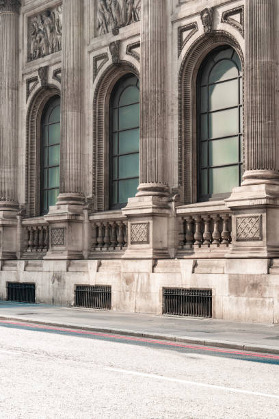 istock Colonnade, row of classical stone columns 2159908830