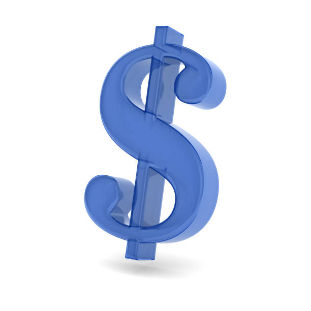 istock glass symbol dollar on white background. Isolated 3d illustration 2159911217