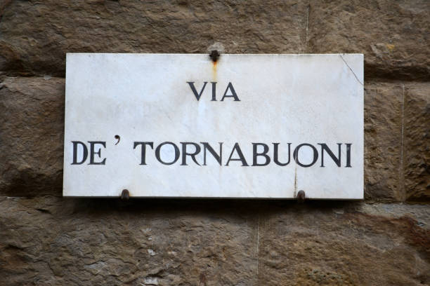 istock Via De' Tornabuoni sign, Florence, Tuscany 2159914298