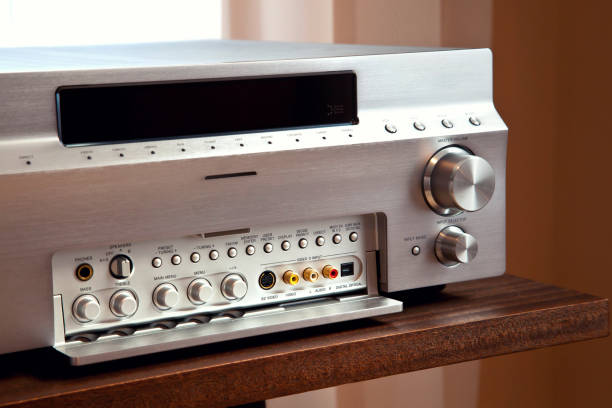 istock Multi Channel Audio Video Stereo Receiver with Open Control Compartment 2159915505