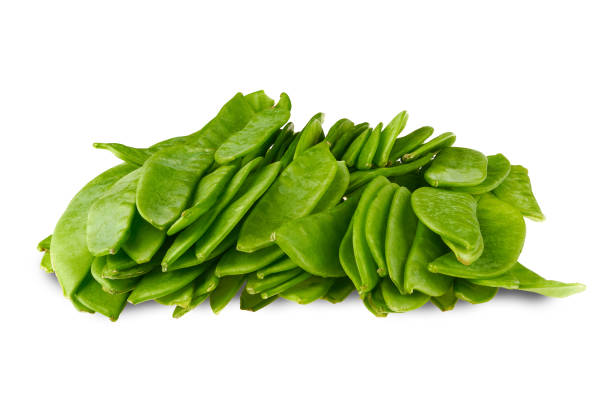 istock Fresh peas in a pod isolated on white 2159917105