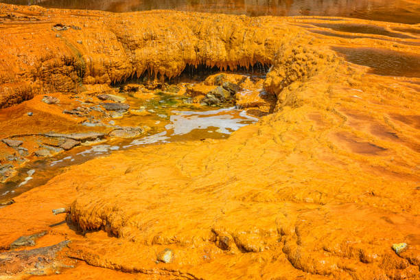 istock Orange Sedimentary Formations by the Rio Tinto River 2159919099