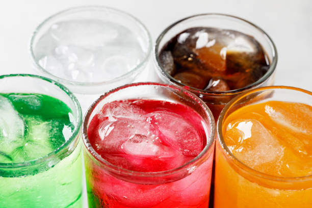 istock Soft drinks and fruit juice mixed with soda high in sugar have a negative effect on physical health 2159920805