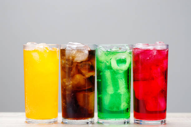 istock Soft drinks and fruit juice mixed with soda high in sugar have a negative effect on physical health 2159920811