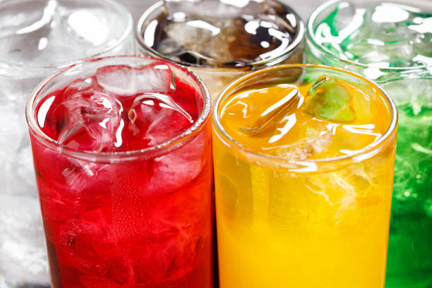 istock Soft drinks and fruit juice mixed with soda high in sugar have a negative effect on physical health 2159920865