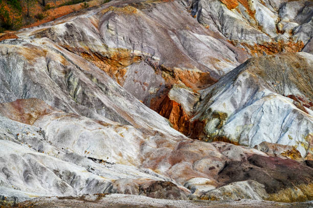 istock Earthy Red and Brown Striated Mineral Layers 2159921108