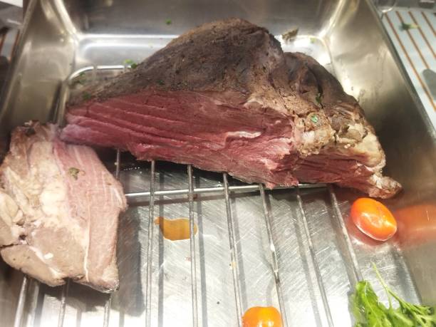 istock Meat dish, pork meat and beef meat, ham 2159929221