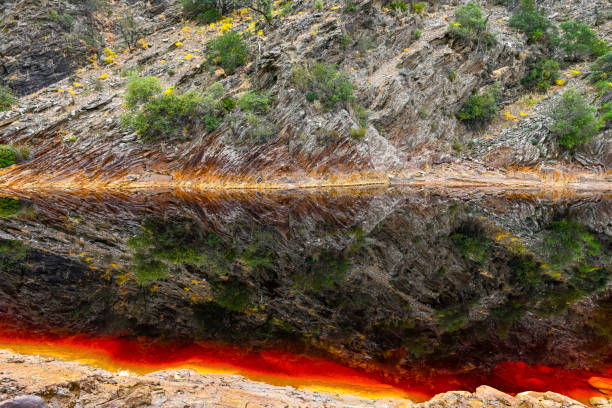 istock Red Water Reflections at Rio Tinto 2159931304