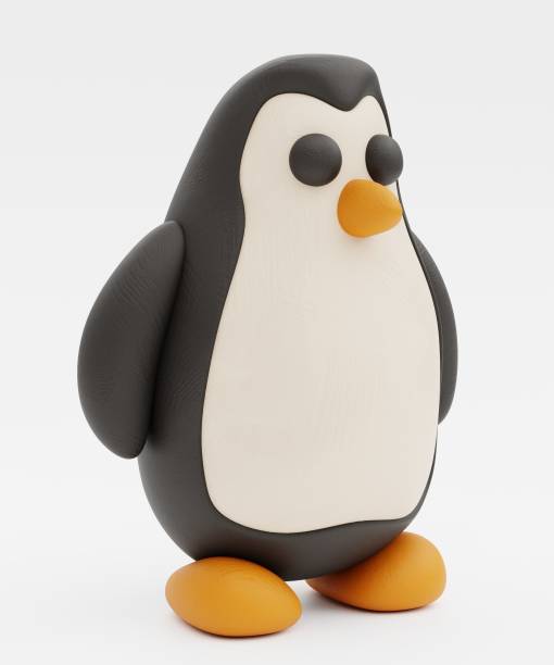 istock Realistic 3D Render of Clay Penguin 2159936394