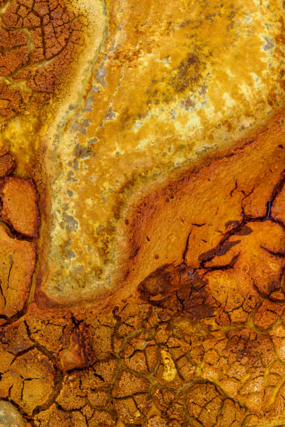 istock Sunlit Cracked Clay Soil in Rio Tinto 2159936433