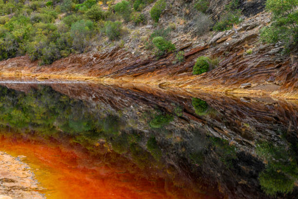 istock Vivid Strata and Cracked Earth at Rio Tinto 2159936532