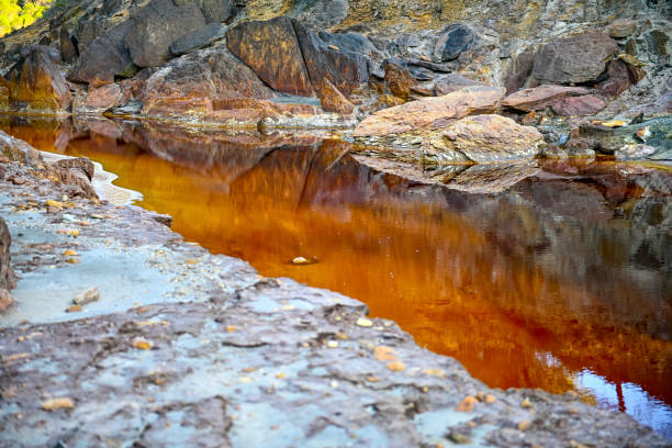istock Silky Waters Flowing Over Rio Tinto's Rocks 2159938443