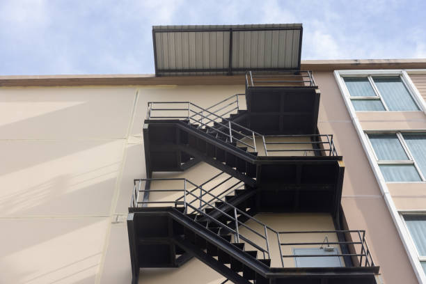 istock A building with a fire escape on the side 2159941197