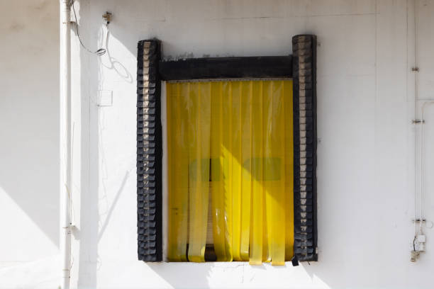 Facade detail of multi apartment condominium  in Bangkok Din Daeng