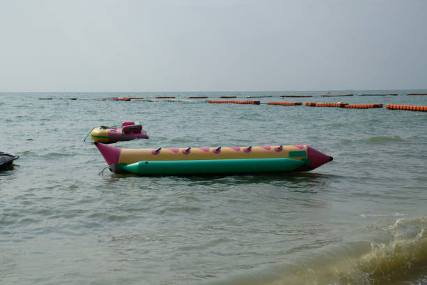 istock inflatable raft for fun on the beach 2159941751