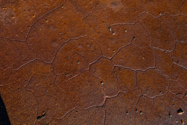 istock Textured Surface of Iron-Rich Deposits at Rio Tinto 2159942402