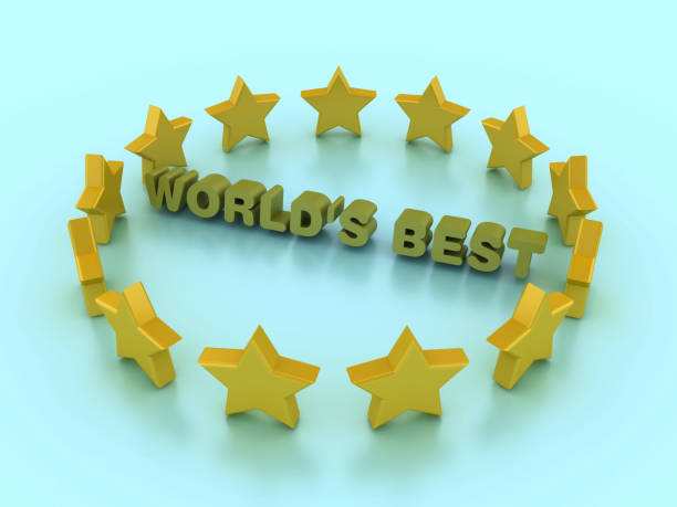 istock 3D Stars with World's Best Phrase 2159946362
