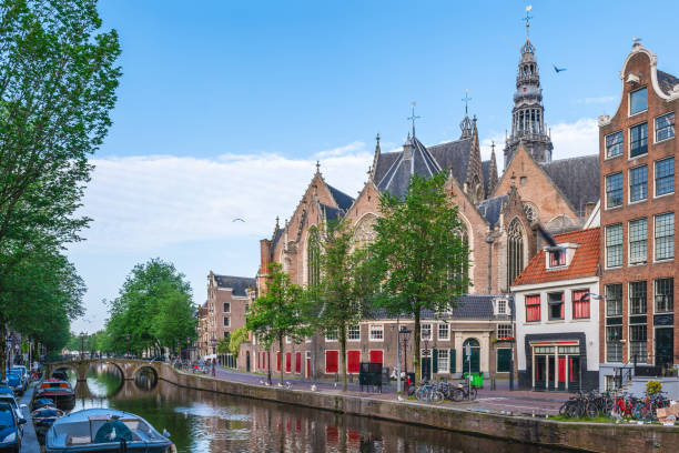 istock Oude Kerk, old church, in Amsterdam, Dutch 2159947341