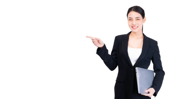 istock Confident Businesswoman Pointing 2159949626