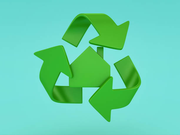 istock 3D House with Recycling Symbol 2159953828