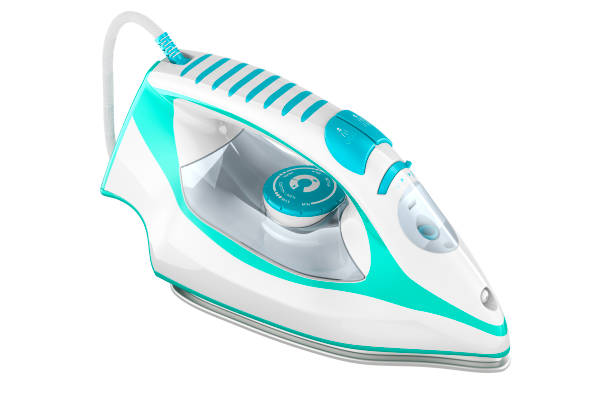 istock Electric Steam Iron, clothes iron. 3D rendering 2159958773