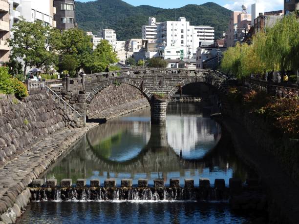 istock Meganebashi Bridge in Nagasaki, Japan 2159961595