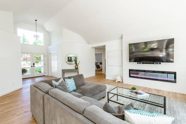 istock Private residential home interiors and exteriors. 2159962370