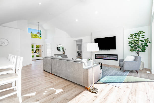 istock Private residential home interiors and exteriors. 2159962373