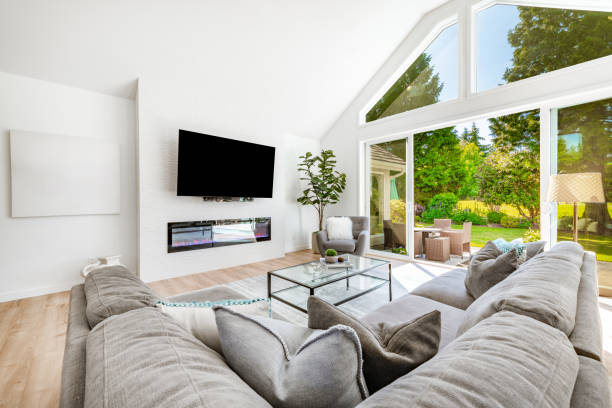 istock Private residential home interiors and exteriors. 2159962377
