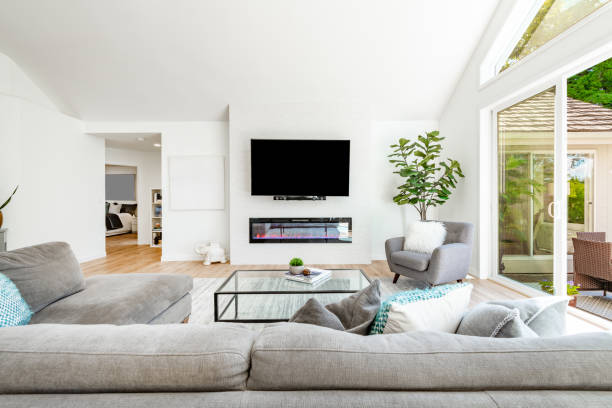 istock Private residential home interiors and exteriors. 2159962381