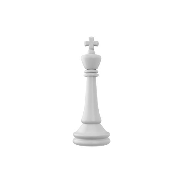 istock Vector 3D illustration of a white king chess piece. 2159964028