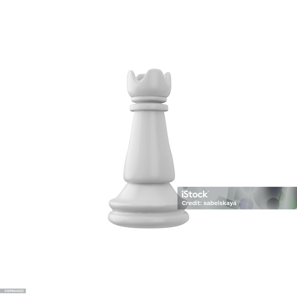 3d Chess Rook Vector 3d Vector Chess Piece White Rook On Isolated Background Stock ...