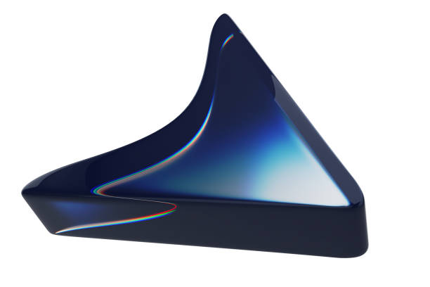 istock Close-up of transparent glass computer cursor on white background. 3d rendering illustration. 2159965521