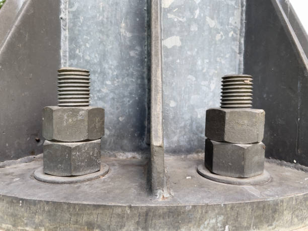 istock Steel base fastening nut. 2159965680